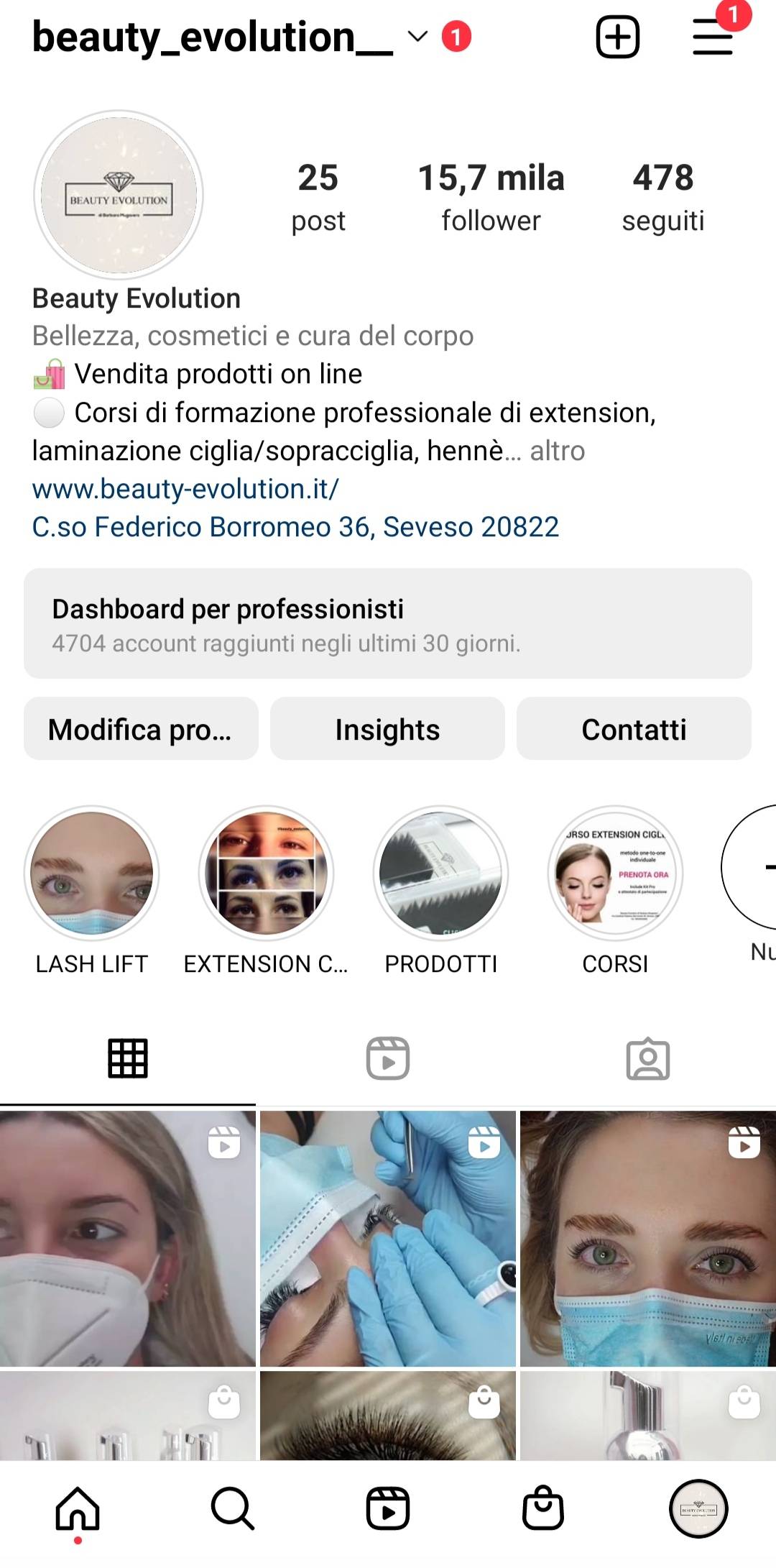 Profilo Instagram 15,7 mila followers pubblicizzo con storie e post